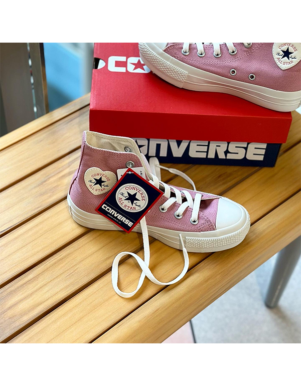 CONVERSE ALL STAR PLTS HEART PATCH HI ORCHID