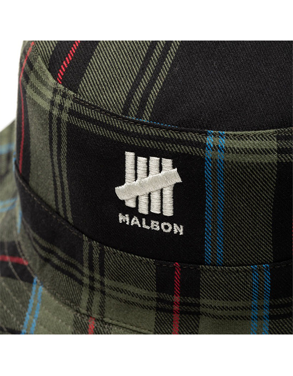 UNDEFEATED X MALBON REVERSIBLE BOONIE OLIVE
