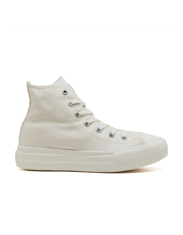 CONVERSE ALL STAR LIGHT PLTS HEART PATCH HI WHITE