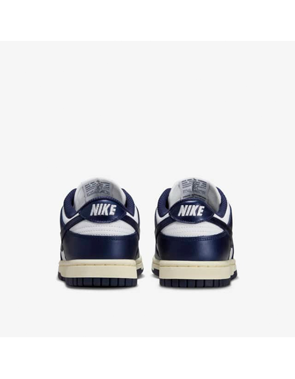 NIKE WMNS DUNK LOW PRM MIDNIGHT NAVY AND WHITE