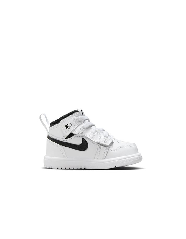 NIKE BABY TD AIR JORDAN 1 MID WHITE BLACK