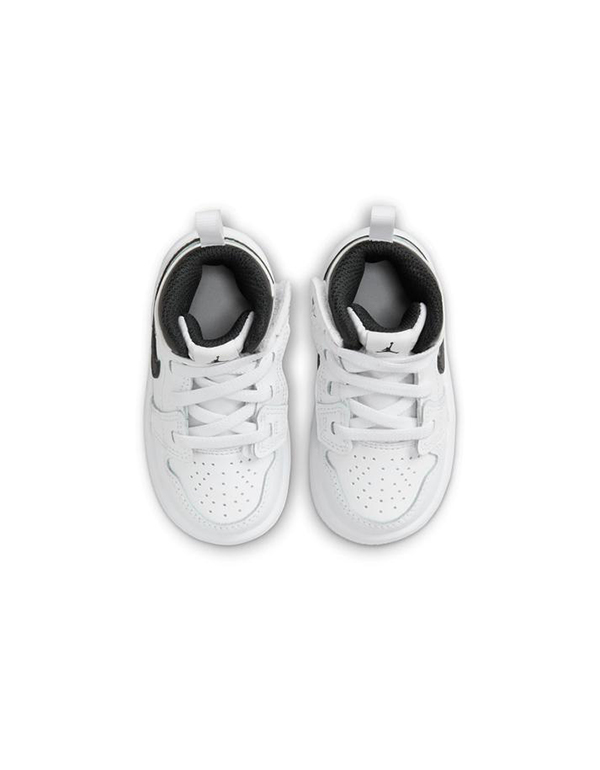 NIKE BABY TD AIR JORDAN 1 MID WHITE BLACK