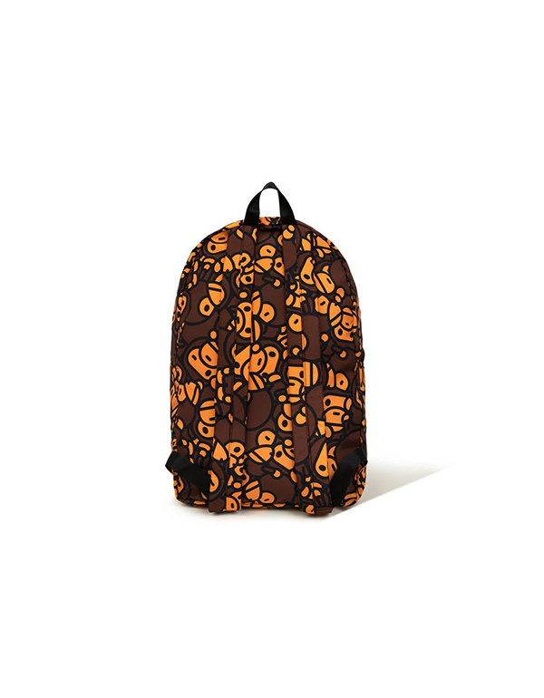 (L) A BATHING APE KIDS ALL BABY MILO LARGE BACKPACK BROWN