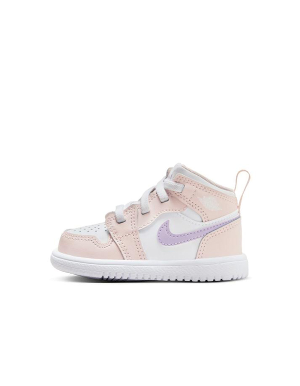 NIKE BABY TD AIR JORDAN 1 MID PINK WASH VIOLET