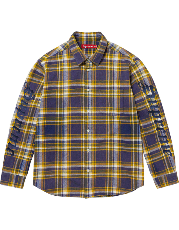 Supreme Old English Plaid Flannel Shirt