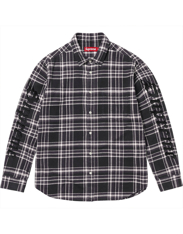 Supreme Old English Plaid Flannel Shirt