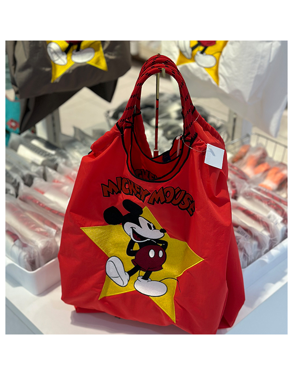 (M) Ball & Chain Eco Bag Medium Mickey Mouse Red