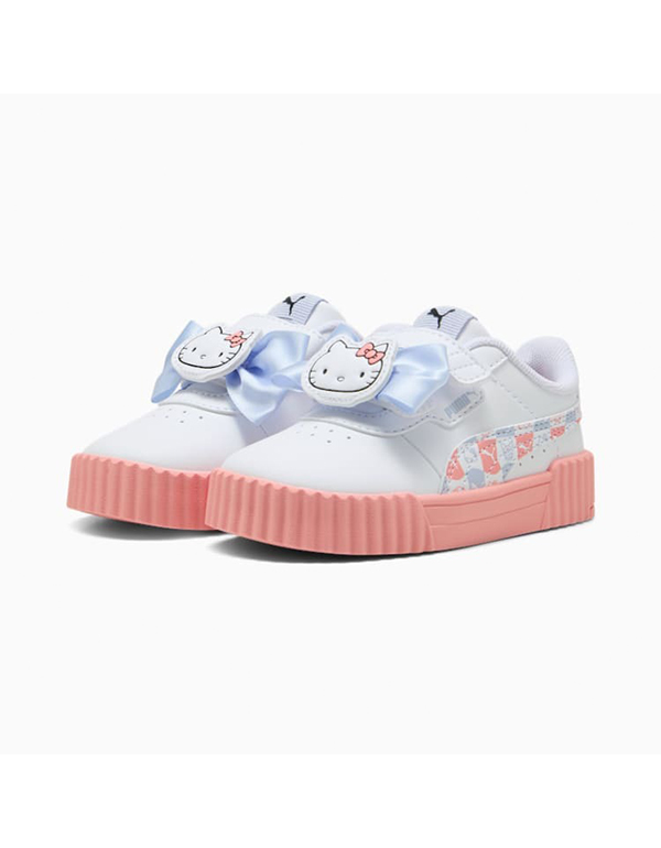 PUMA X HELLO KITTY BABY AND FRIENDS CARRINA SNEAKER WHITE PINK FRUIT COOL WEATHER