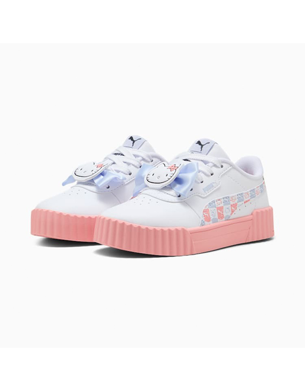 PUMA X HELLO KITTY KIDS AND FRIENDS CARRINA SNEAKER WHITE PINK FRUIT COOL WEATHER