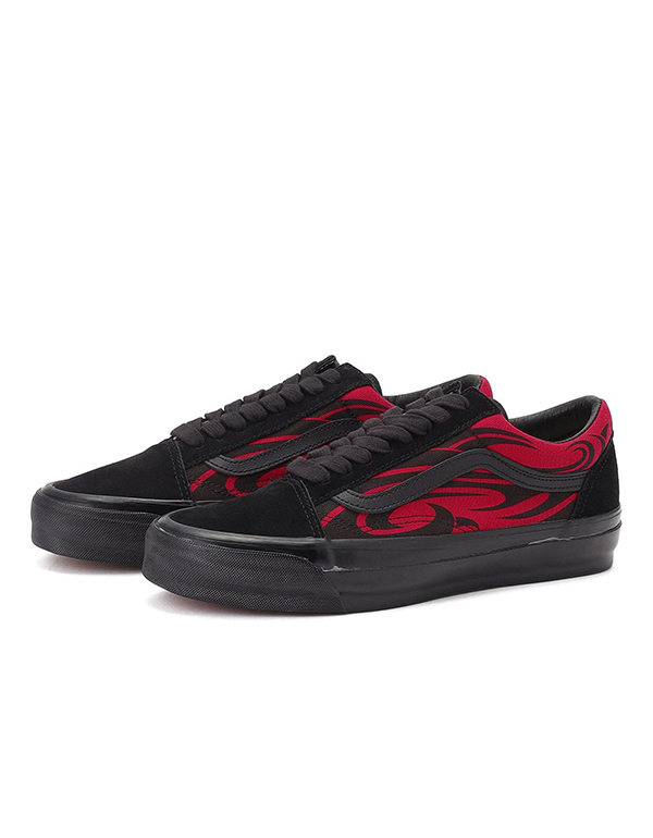 VANS PREMIUM OLD SKOOL Y2K FLAME BLACK RED