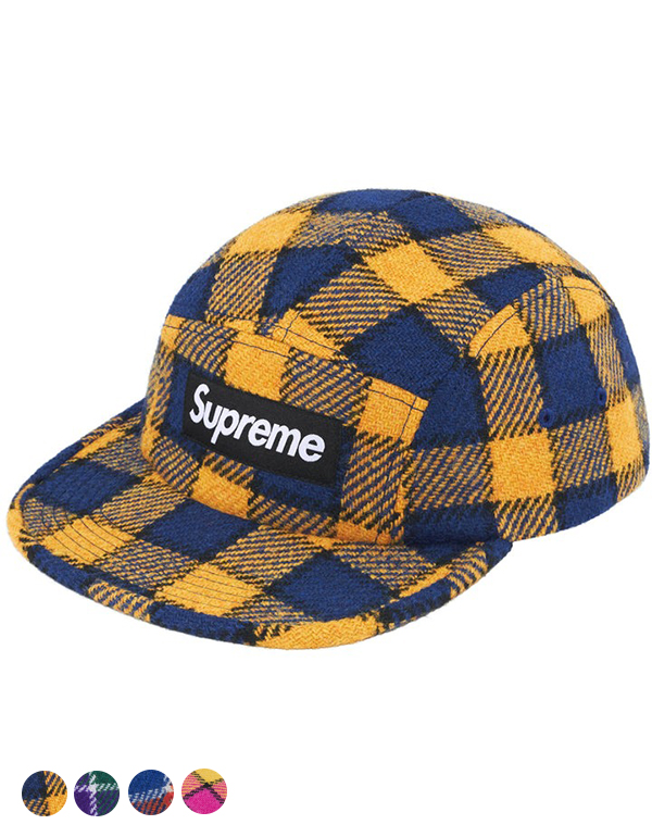 SUPREME HARRIS TWEED CAMP CAP 4COLOR