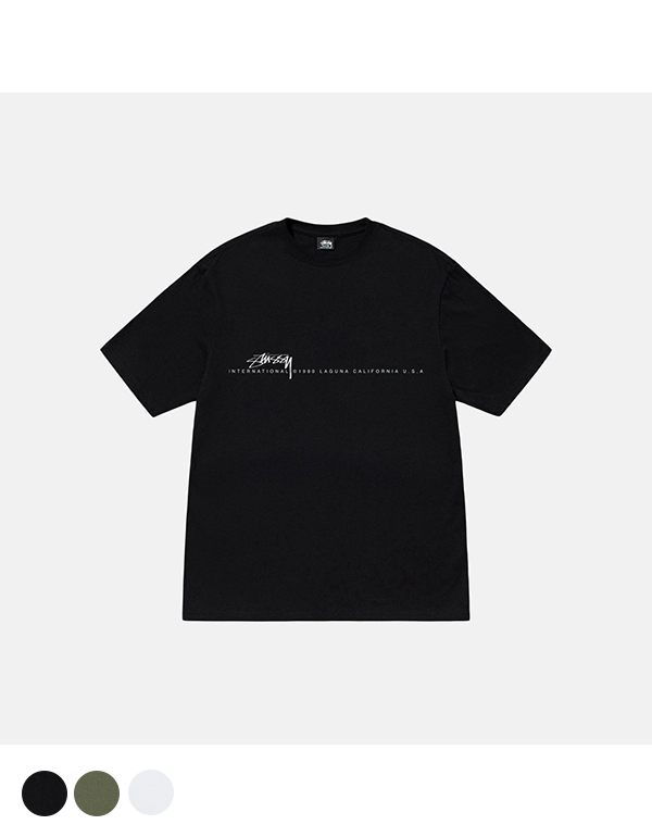 STUSSY SMOOTH 80 TEE 3COLOR