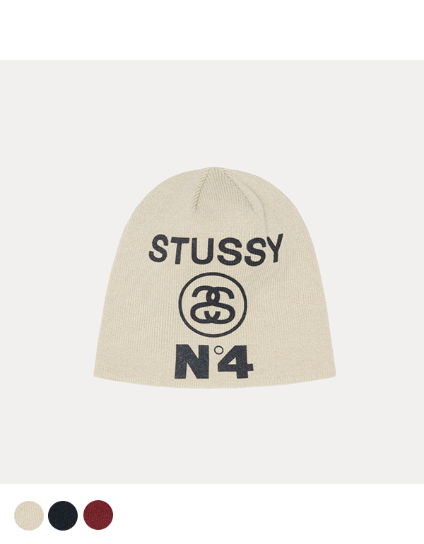 STUSSY SKULLCAP NUMBER 4 3COLOR