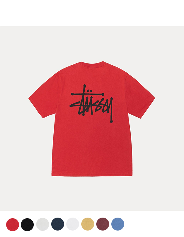 STUSSY BASIC STUSSY TEE 8COLOR