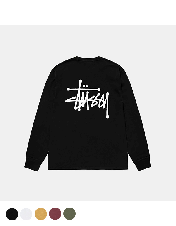 STUSSY BASIC LS TEE 5COLOR