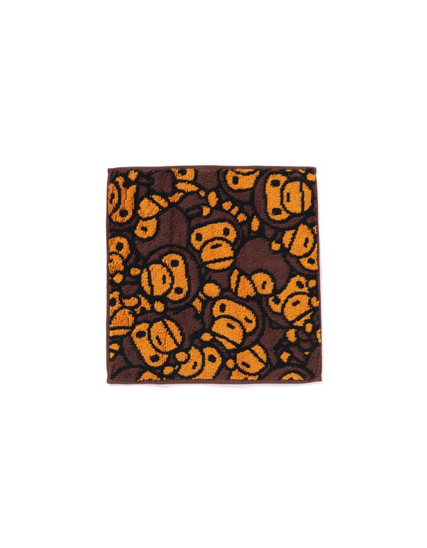 A BATHING APE KIDS ALL BABY MILO TOWEL BROWN