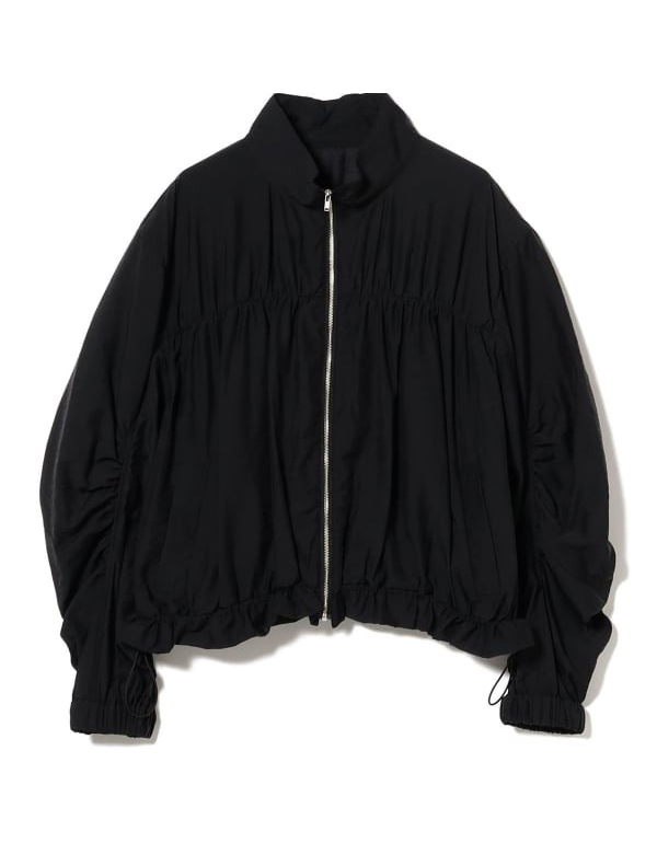 BEAMS SHEER GATHER BLOUSON 2COLOR