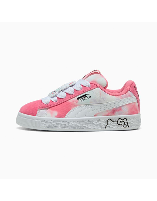 PUMA X HELLO KITTY KIDS AND FRIENDS SUEDE XL SNEAKER MAGIC ROSE PEACEFUL BLUE