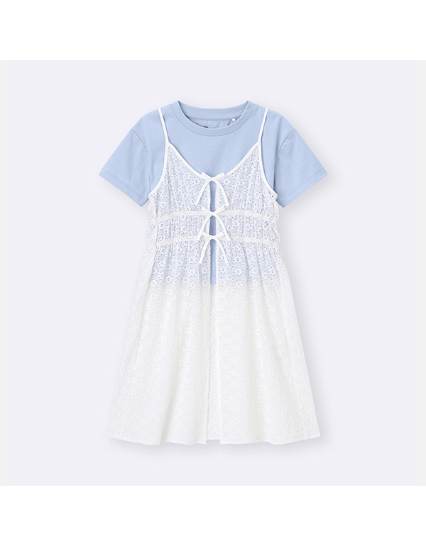 GU KIDS GIRLS LACE CAMISOLE SET T 3COLOR