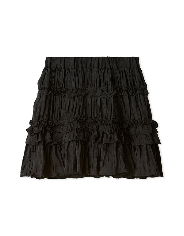 SNIDEL WASHER PLEATS FRILL SKIRT SHORTS 3COLOR