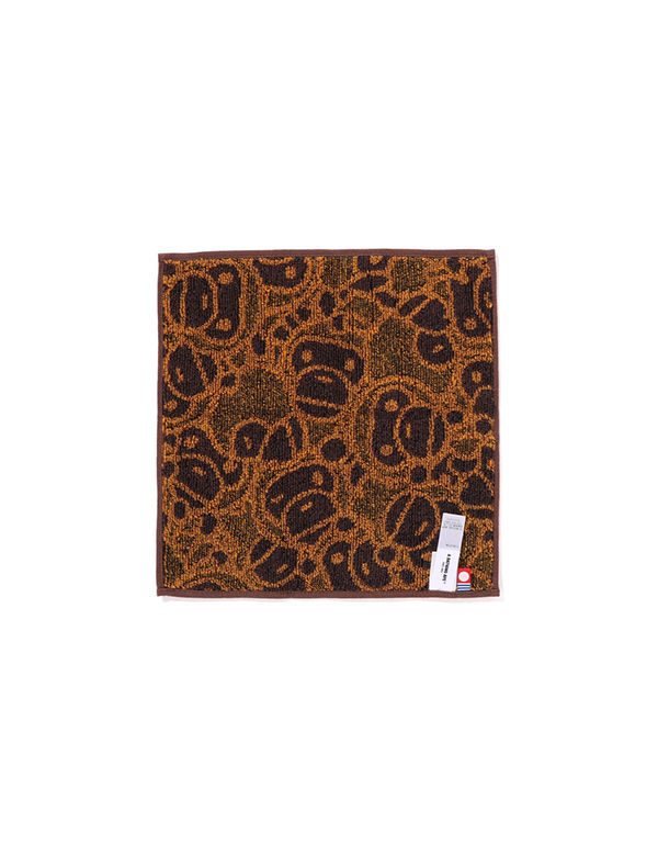 A BATHING APE KIDS ALL BABY MILO TOWEL BROWN