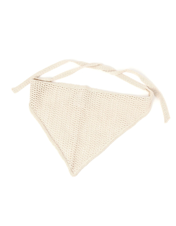 STUDIO CLIP KNIT TRIANGLE SCARF 3COLOR