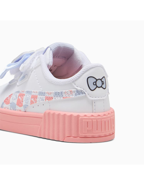 PUMA X HELLO KITTY BABY AND FRIENDS CARRINA SNEAKER WHITE PINK FRUIT COOL WEATHER