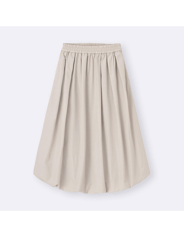 GU WOMENS BUBBLE HEM MIDI SKIRT 4COLOR