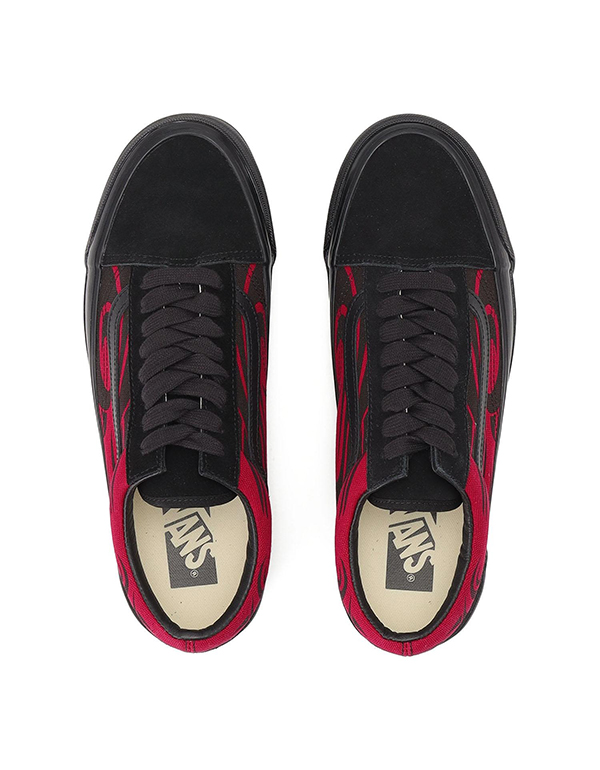 VANS PREMIUM OLD SKOOL Y2K FLAME BLACK RED