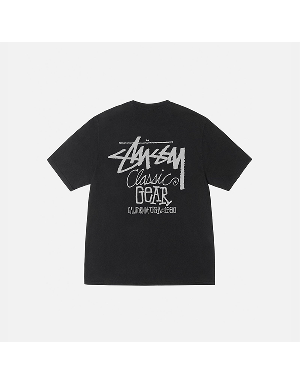 STUSSY CLASSIC GEAR TEE PIGMENT DYED 3COLOR