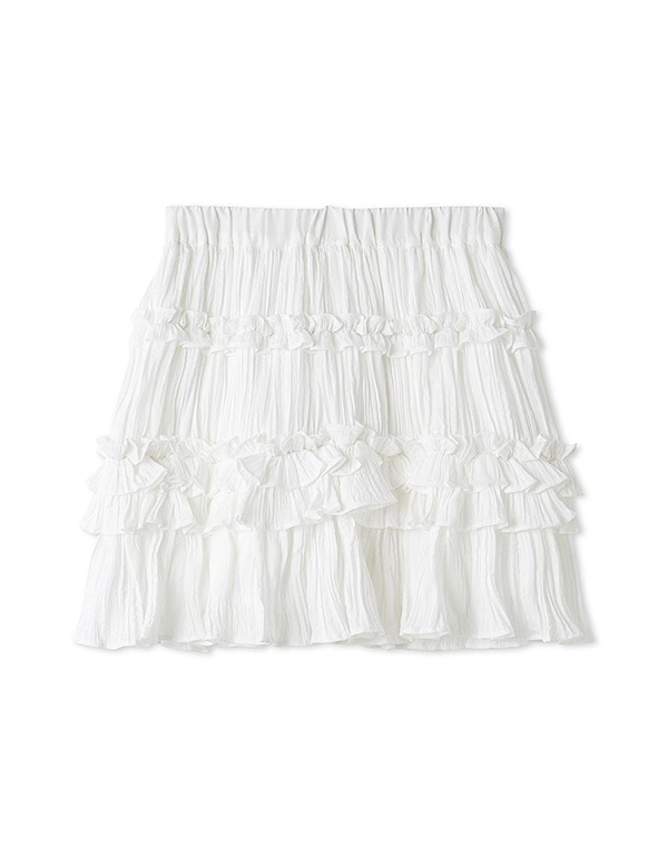 SNIDEL WASHER PLEATS FRILL SKIRT SHORTS 3COLOR