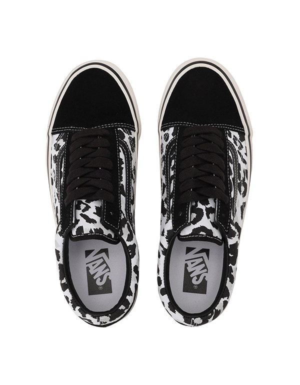 VANS PREMIUM OLD SKOOL LEOPARD BLACK WHITE