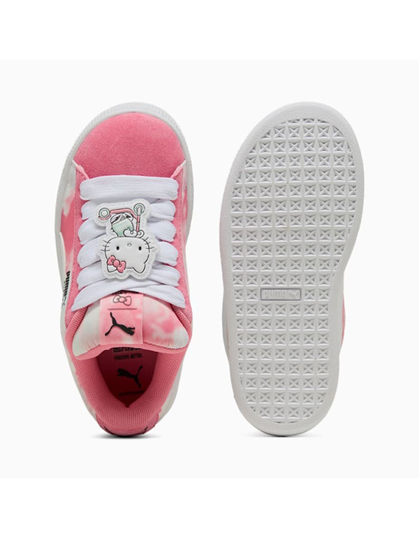 PUMA X HELLO KITTY KIDS AND FRIENDS SUEDE XL SNEAKER MAGIC ROSE PEACEFUL BLUE