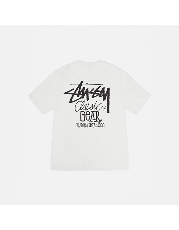 STUSSY CLASSIC GEAR TEE PIGMENT DYED 3COLOR