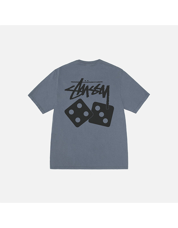 STUSSY DICE TEE PIGMENT DYED 5COLOR