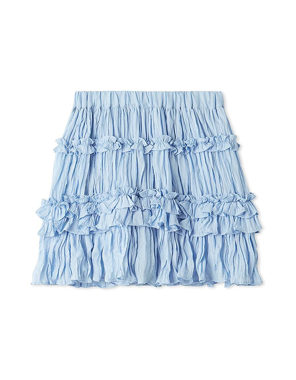 SNIDEL WASHER PLEATS FRILL SKIRT SHORTS 3COLOR