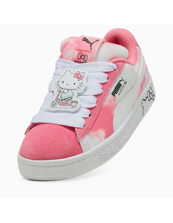 PUMA X HELLO KITTY KIDS AND FRIENDS SUEDE XL SNEAKER MAGIC ROSE PEACEFUL BLUE