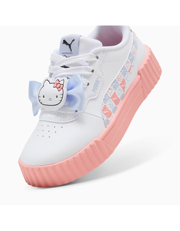 PUMA X HELLO KITTY KIDS AND FRIENDS CARRINA SNEAKER WHITE PINK FRUIT COOL WEATHER