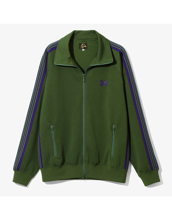 NEEDLES TRACK JACKET - POLY SMOOTH GREEN PURPLE